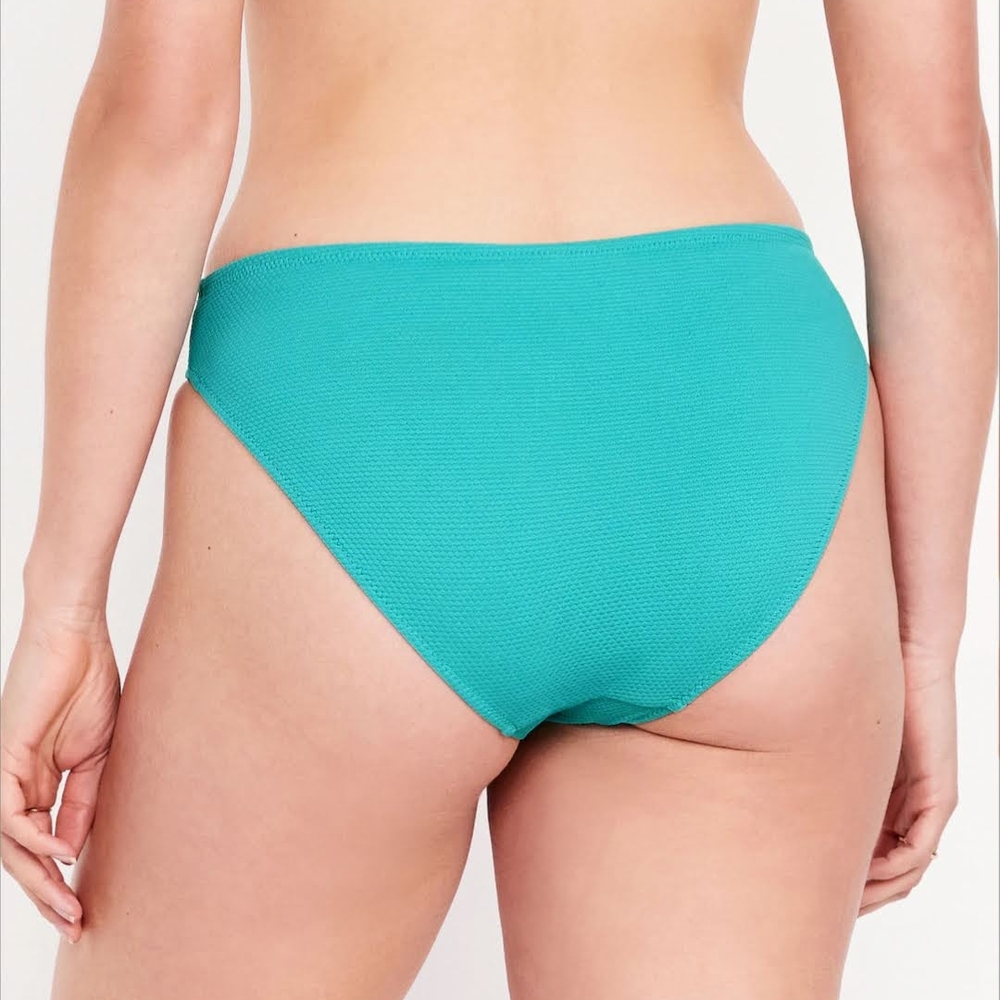 NWT Old Navy Textured Bikini Bottoms Blue Teal Size Large - Picture 2 of 15